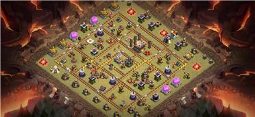 部落冲突阵型分享之11本部落战联赛防雷龙