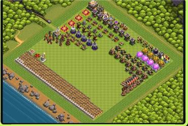 部落冲突阵型分享之11本升级阵