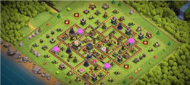 部落冲突阵型分享之11本日常阵部落战也行