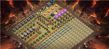 部落冲突阵型分享之11/12本通用刷墙阵，有条不絮，工工整整，看着巨舒服