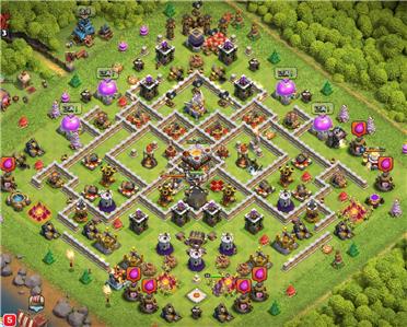 部落冲突阵型分享之11本坑天女甲虫阵