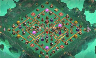 部落冲突阵型分享之11本防三鱼阵