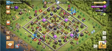 部落冲突阵型分享之11本防三星资源阵