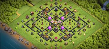 部落冲突阵型分享之11本防三阵