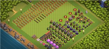 部落冲突阵型分享之11本同类升级