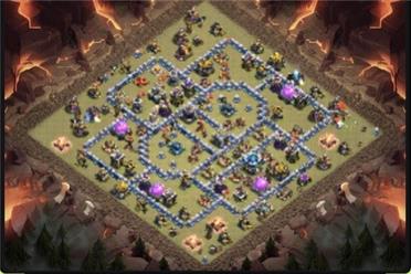 部落冲突阵型分享之部落战，联赛防三阵，全程引导