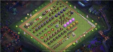 部落冲突阵型分享之11本升级便利阵容