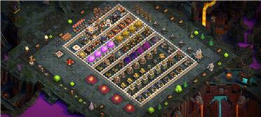 部落冲突阵型分享之11本升级阵型，方便升级