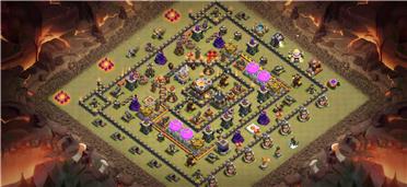 部落冲突阵型分享之11本守资源转圈引导图基本都是一星资源防御两用图