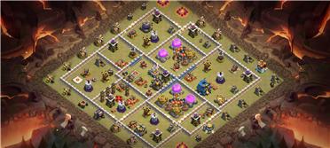 部落冲突阵型分享之11本防三神阵，很少被三