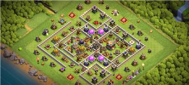 部落冲突阵型分享之11本防三阵，具好用，基本无三?