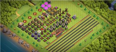 部落冲突阵型分享之11本方便升级阵