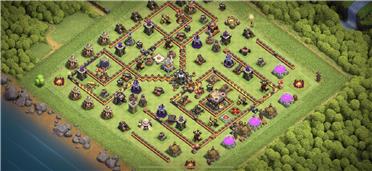 部落冲突阵型分享之11本防三阵