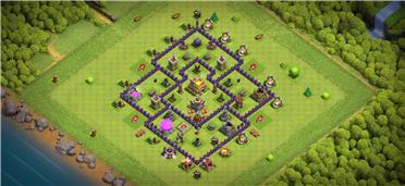 部落冲突阵型分享之七本防三星