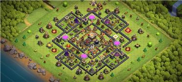 部落冲突阵型分享之11本防三星强阵，亲测有效