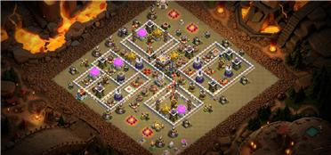 部落冲突阵型分享之11本部落战阵型