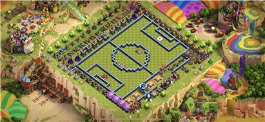 部落冲突阵型分享之十三本足球场娱乐阵