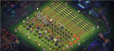 部落冲突阵型分享之11本升墙阵