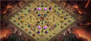 部落冲突阵型分享之十本对称阵，万能套用