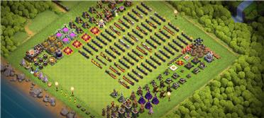 部落冲突阵型分享之11本升级分布