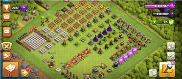 部落冲突阵型分享之11本升级阵，观感舒适，核心单列