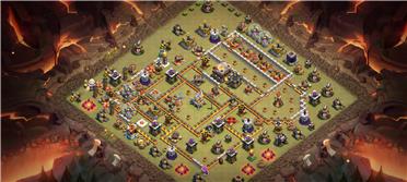 部落冲突阵型分享之11本部落战阵