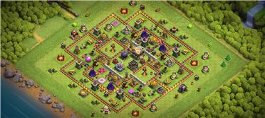 部落冲突阵型分享之11本防雷龙