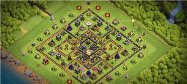 部落冲突阵型分享之11本防三星阵