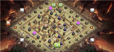 部落冲突阵型分享之11本防三防雷龙神阵，自用从为被三，非常好用！