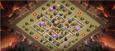 部落冲突阵型分享之11本格子阵