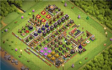 部落冲突阵型分享之11本好用升级阵