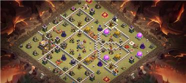 部落冲突阵型分享之国际比赛11本阵型之一