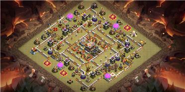 部落冲突阵型分享之11本部落战阵型