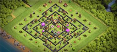 部落冲突阵型分享之11本护资源