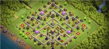 部落冲突阵型分享之11本防三阵