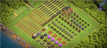 部落冲突阵型分享之11本升级阵型（强迫症极度舒适）