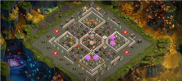 部落冲突阵型分享之11本联赛/日常魔改自用阵