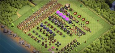 部落冲突阵型分享之11本升级阵，一目了然，具有可成长性