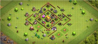 部落冲突阵型分享之国服五本阵容