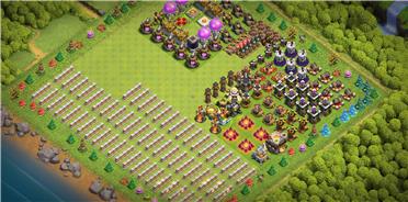 部落冲突阵型分享之11本自建升级专用