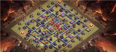 部落冲突阵型分享之防超弓，但是不妨超蓝啊