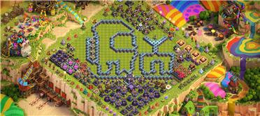 部落冲突阵型分享之15本，太空狼人杀阵型