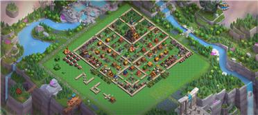 部落冲突阵型分享之9级都城主城豪宅娱乐阵型首领副手长老成员依次分名