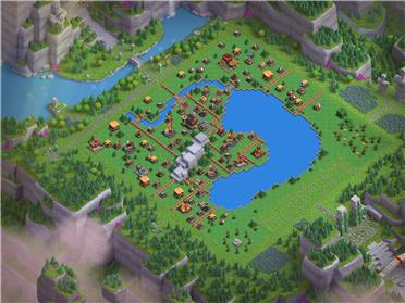 部落冲突阵型分享之5级气球环礁