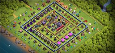 部落冲突阵型分享之对称，种树，刷墙阵，方便升级，防三阵，日常守资源，美观