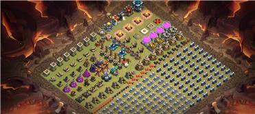 部落冲突阵型分享之13本刷资源刷墙神阵