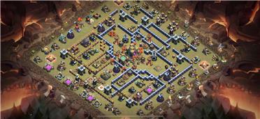 部落冲突阵型分享之联赛阵纯手工制作