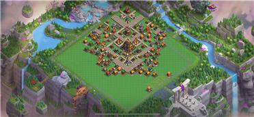 部落冲突阵型分享之都城10都鱼头阵，嘎嘎猛