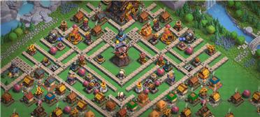 部落冲突阵型分享之9级都城大本营