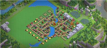 部落冲突阵型分享之5级野蛮人兵营